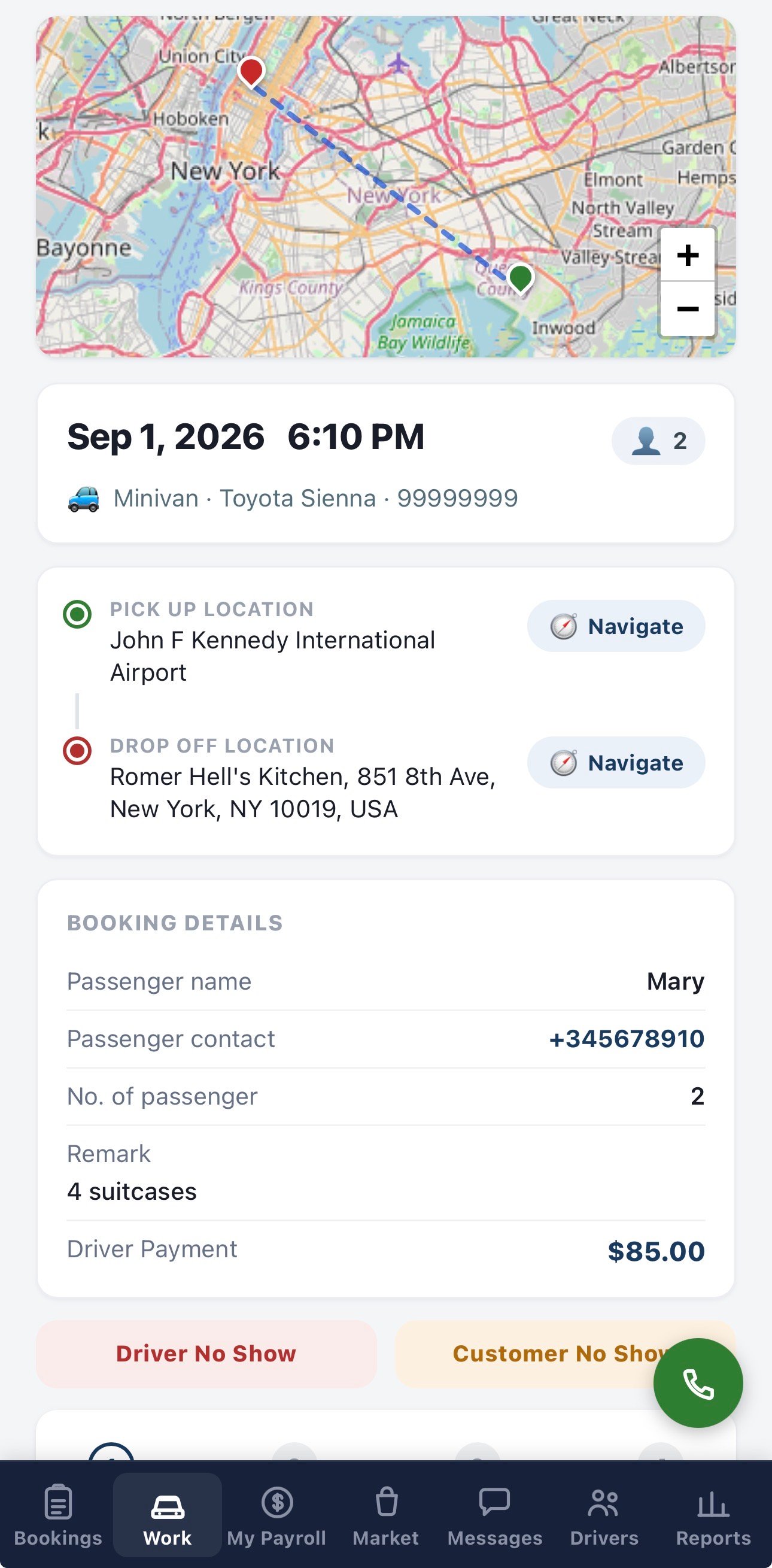 Driver app